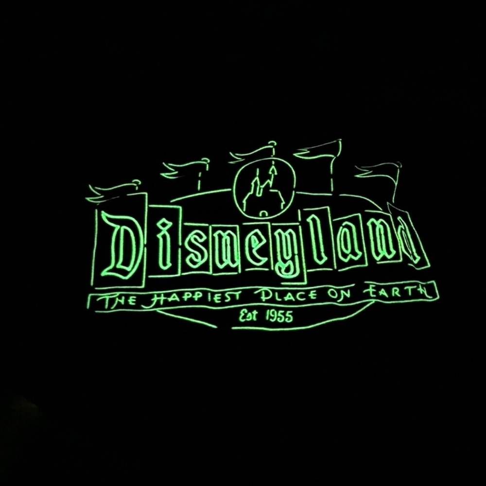 Disneyland Resort Glow in the Dark Crewneck Sweatshirt Size Small Black - Picture 6 of 6